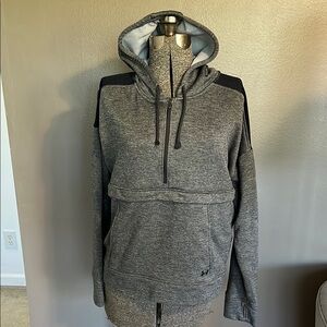 Under Armour Gray Hoodie with Black Accents
